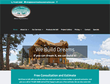 Tablet Screenshot of abovetreelineconstruction.com